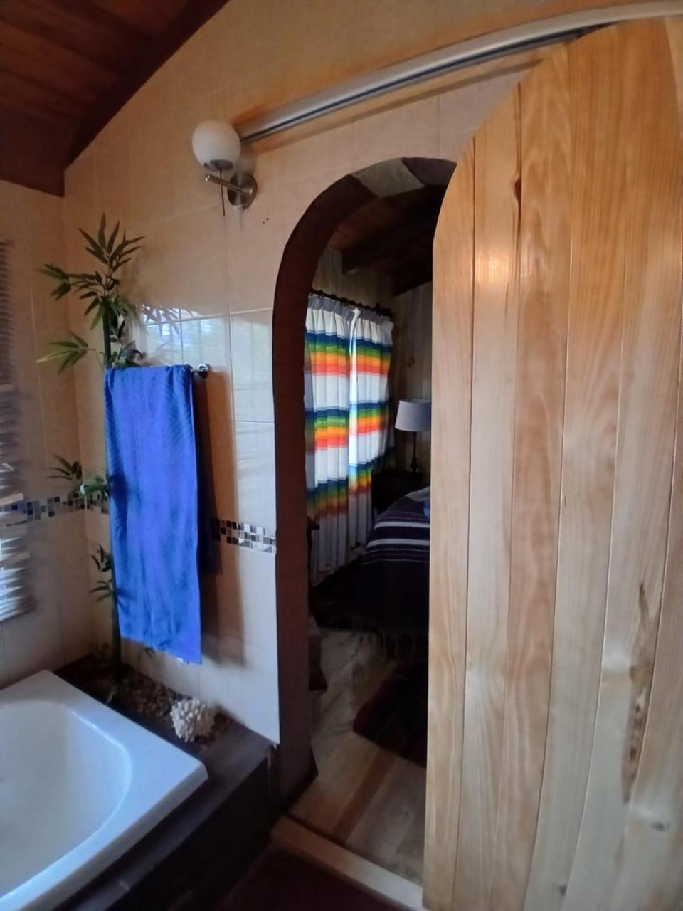Cabana Con Banera Y Chimeneas En Puesta De Sol El Pacifico Екстериор снимка